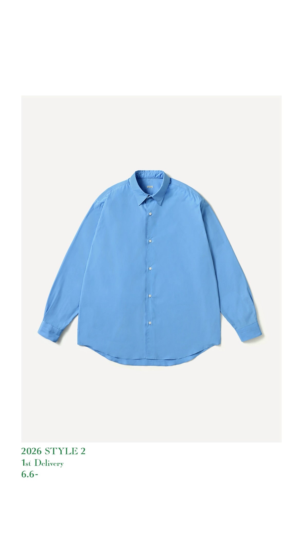 A.PRESSE 26AW Regular Collar Shirt